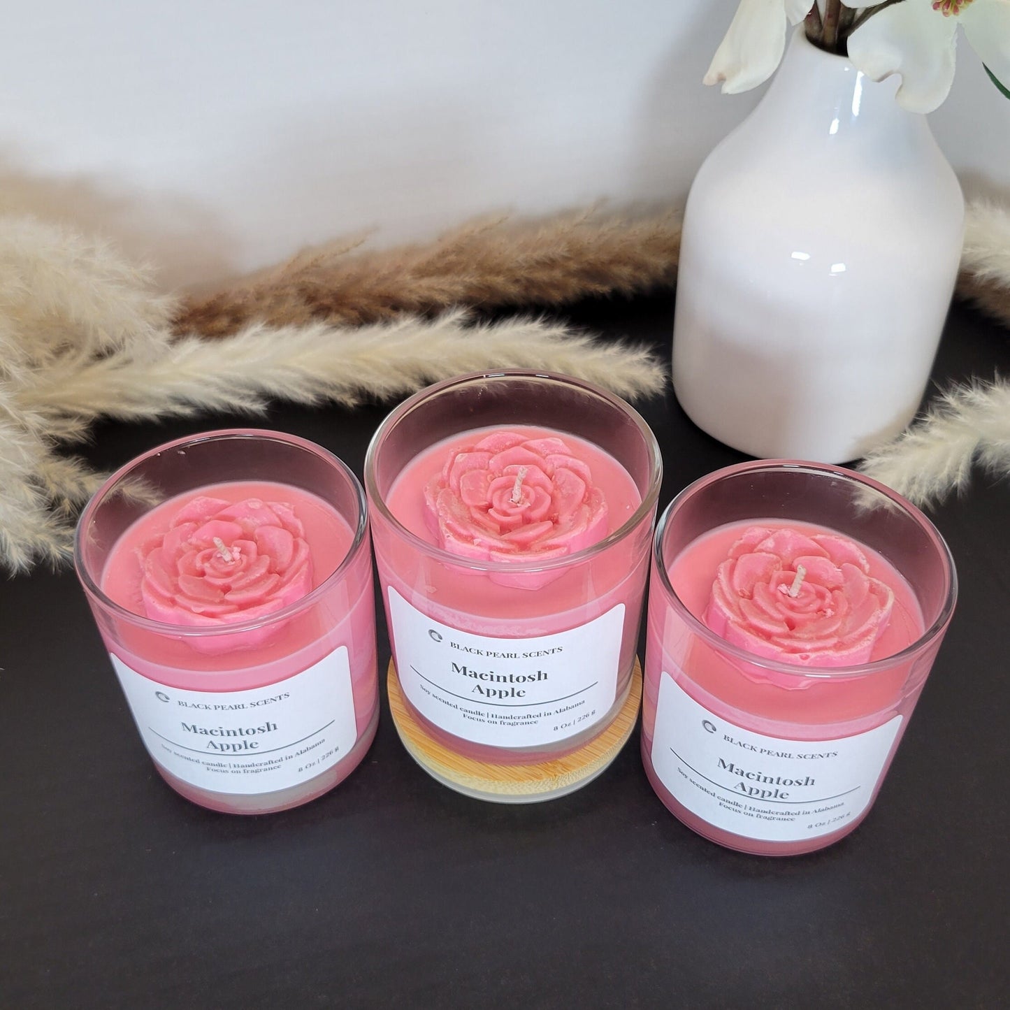 Macintosh Apple Soy Candle | Crisp Fall Autumn Aromatherapy Candle