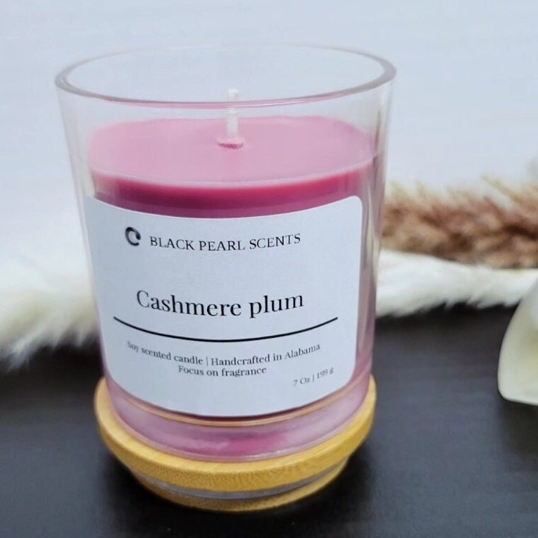 Fruity Plum Soy Candle | Eco-Friendly Aromatherapy
