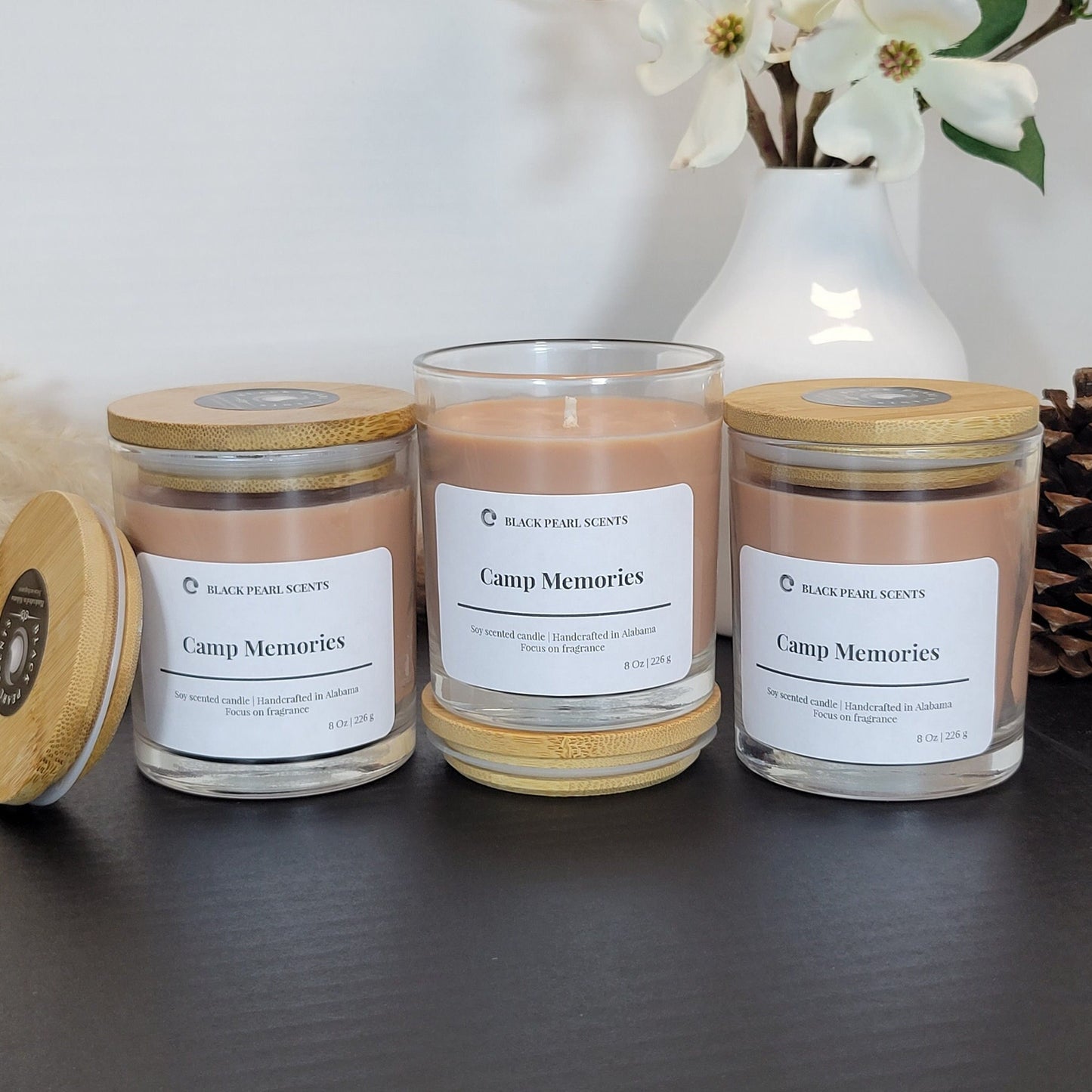 Mahogany Teakwood Soy Candle | Woodsy Aromatherapy Men Candle