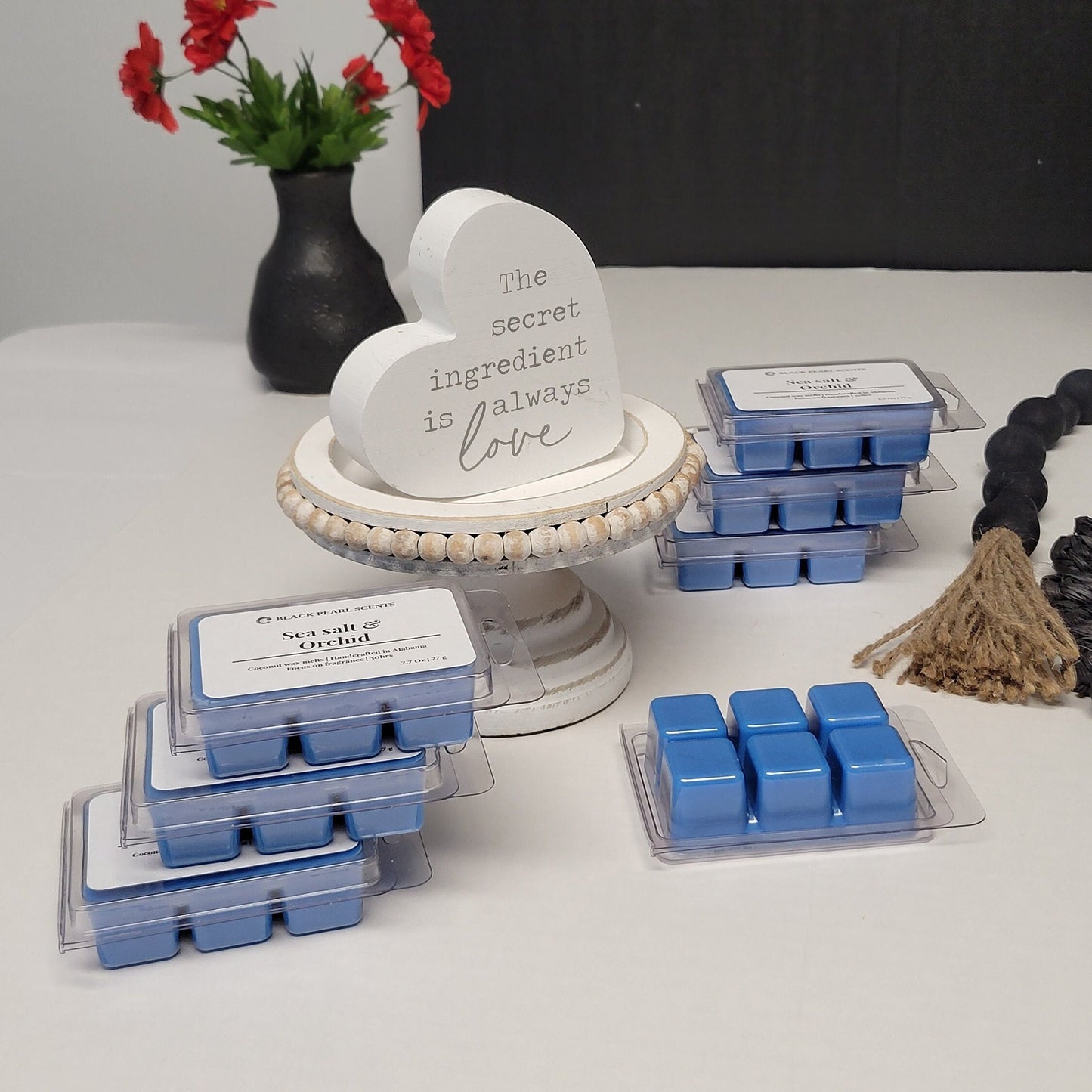 Sea Salt & Orchid Soy Wax Melts | Strong Scented Wax Melts for Warmers