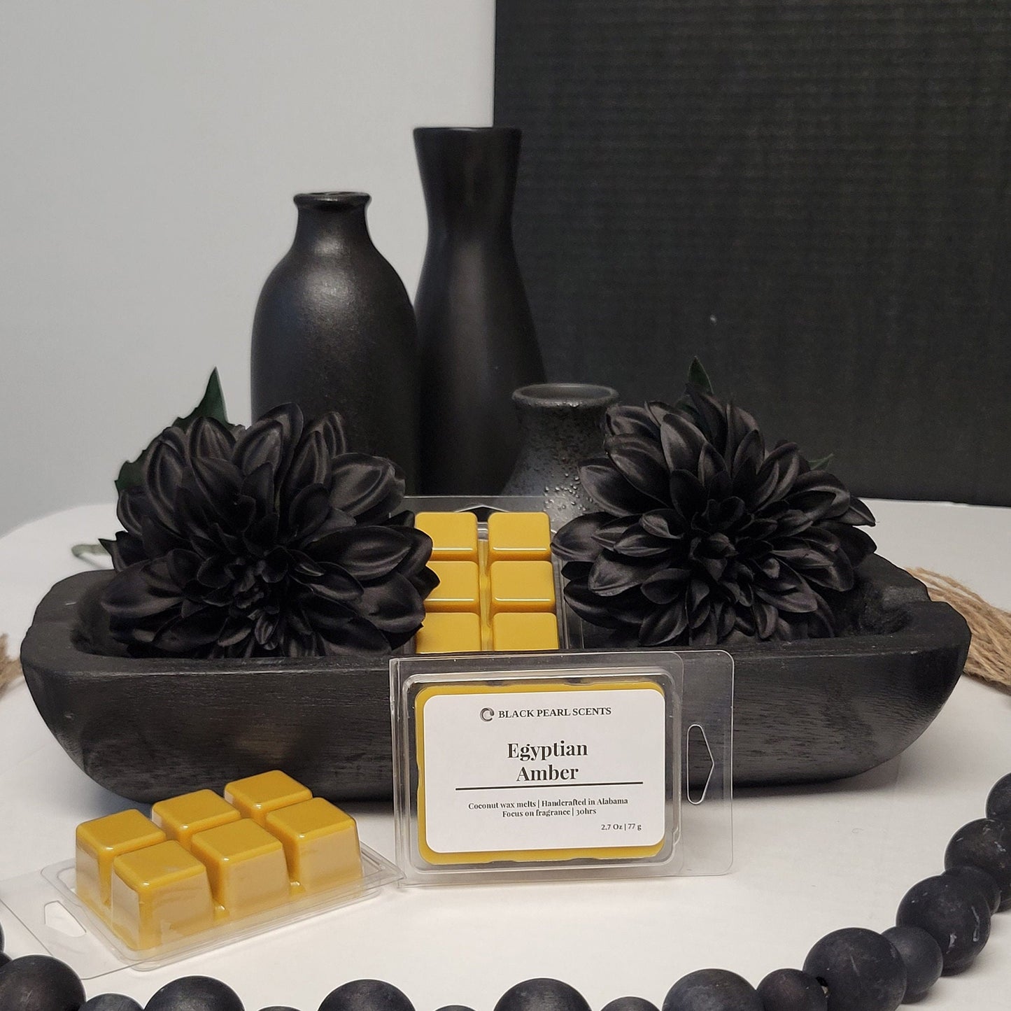 Egyptian Amber Woodsy Wax Melts | Strong Scented Soy Wax for Warmers