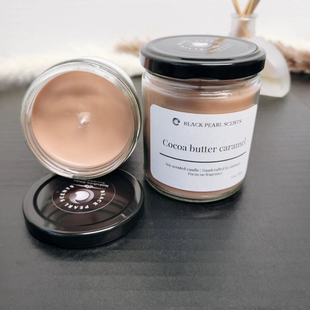 Cocoa Butter Caramel Soy Candle | Spicy Aromatherapy Home Candle