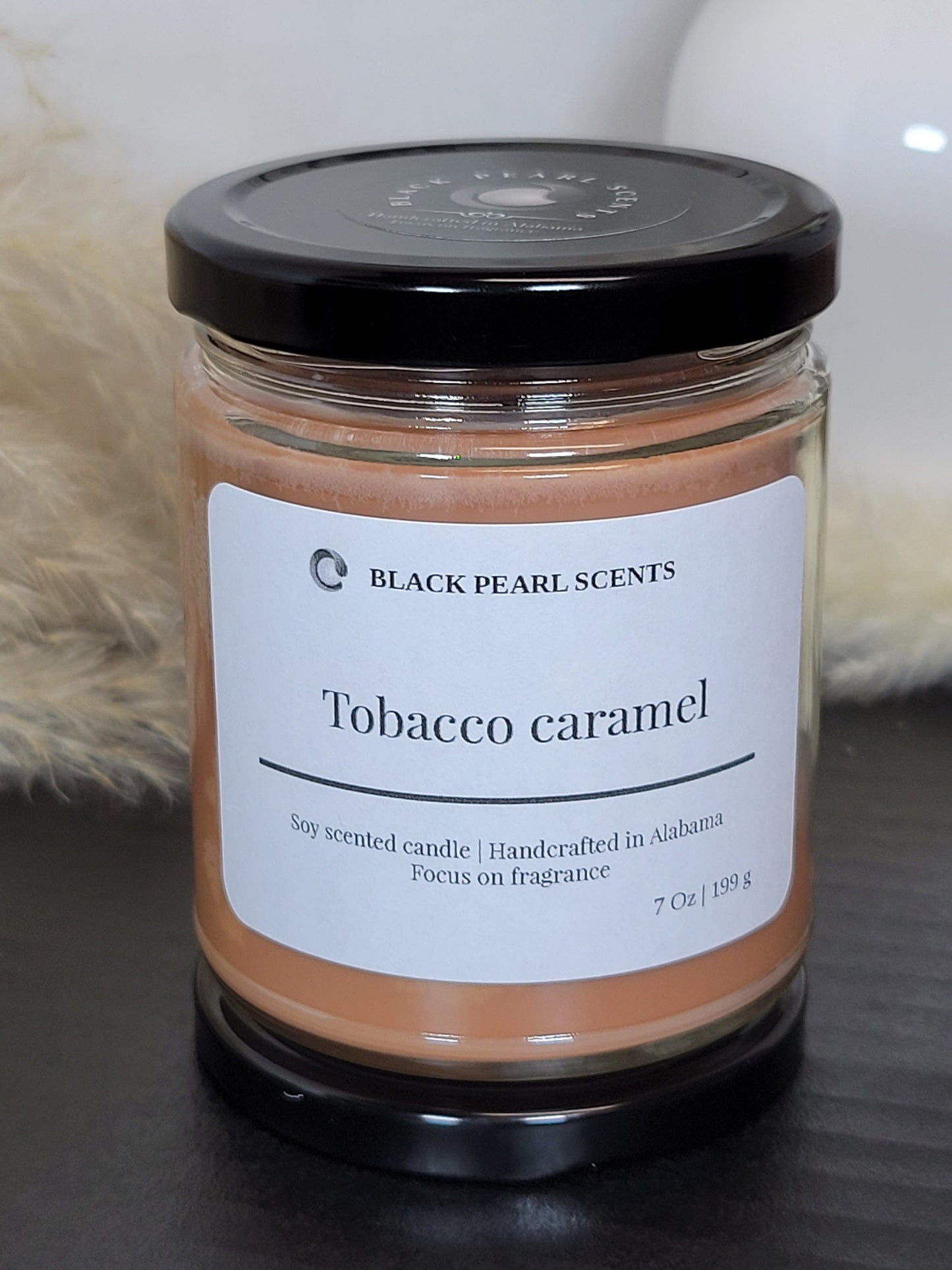 Tobacco Caramel Soy Candle | Handmade Sweet Honey Scent