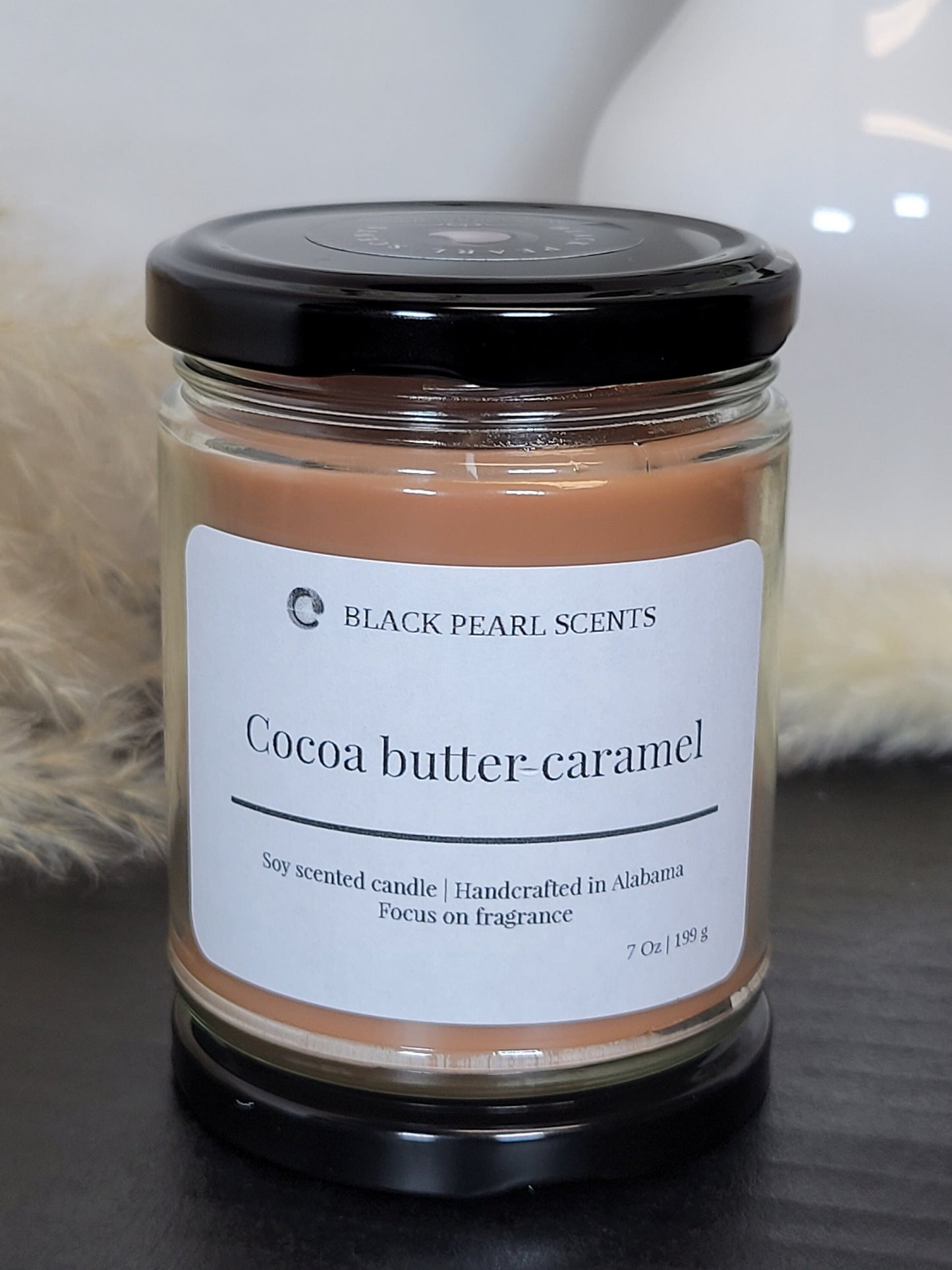 Cocoa Butter Caramel Soy Candle | Spicy Aromatherapy Home Candle