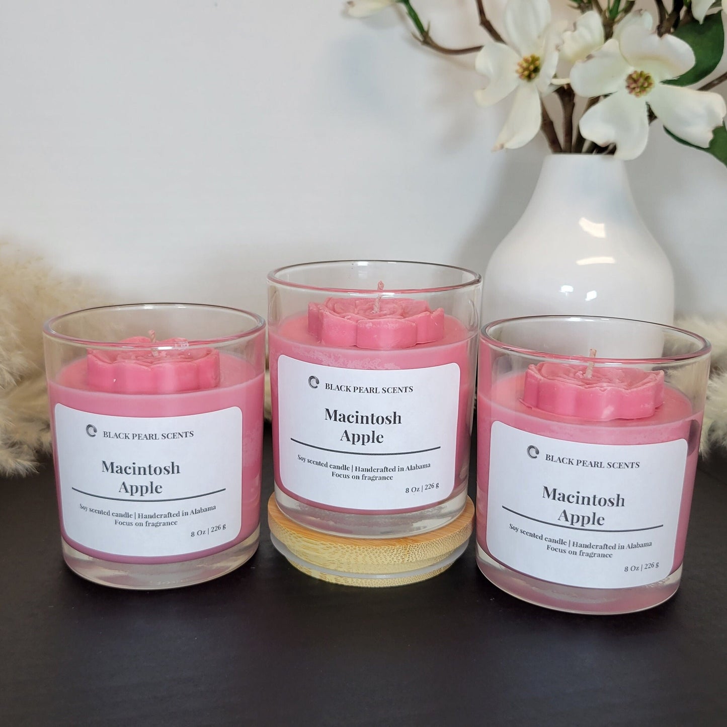 Macintosh Apple Soy Candle | Crisp Fall Autumn Aromatherapy Candle