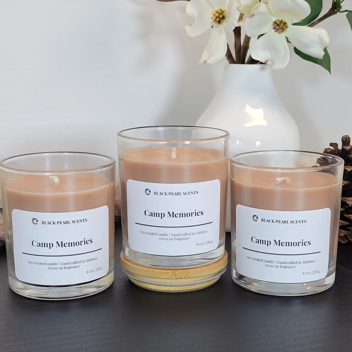 Mahogany Teakwood Soy Candle | Woodsy Aromatherapy Men Candle