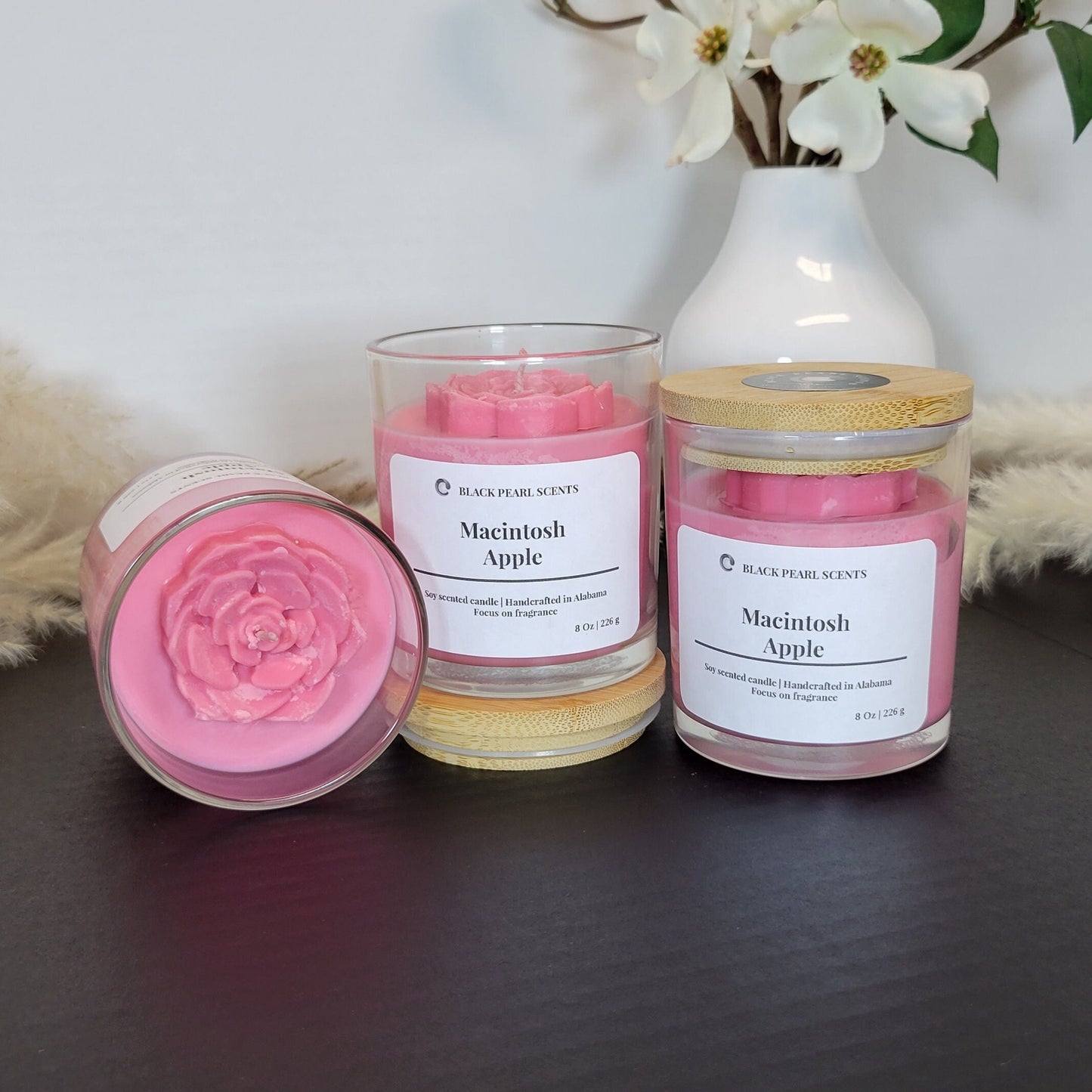 Macintosh Apple Soy Candle | Crisp Fall Autumn Aromatherapy Candle