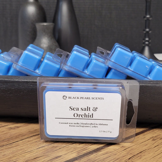 Sea Salt & Orchid Soy Wax Melts | Strong Scented Wax Melts for Warmers