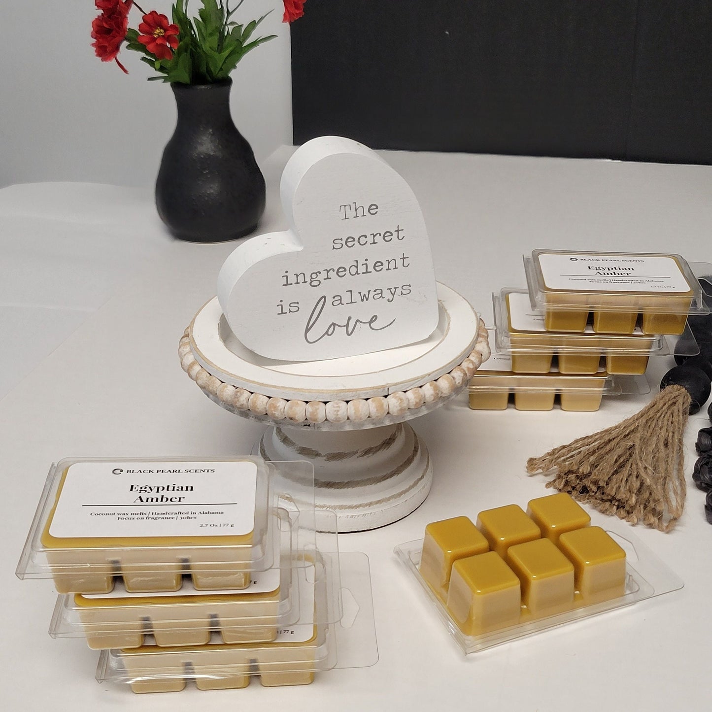 Egyptian Amber Woodsy Wax Melts | Strong Scented Soy Wax for Warmers