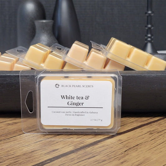 Soy Scented Wax Melts – White Tea And Ginger | Aromatherapy Home Fragrance