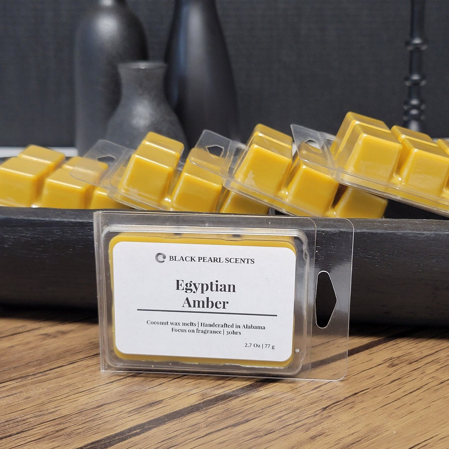 Egyptian Amber Woodsy Wax Melts | Strong Scented Soy Wax for Warmers