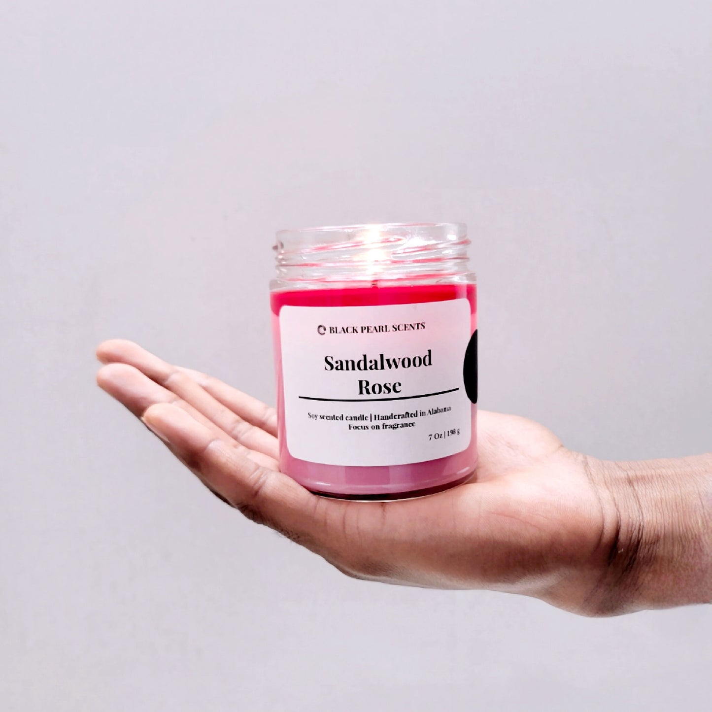 Sandalwood Rose Soy Candle | Floral Aromatherapy For Relaxation And Self-Care