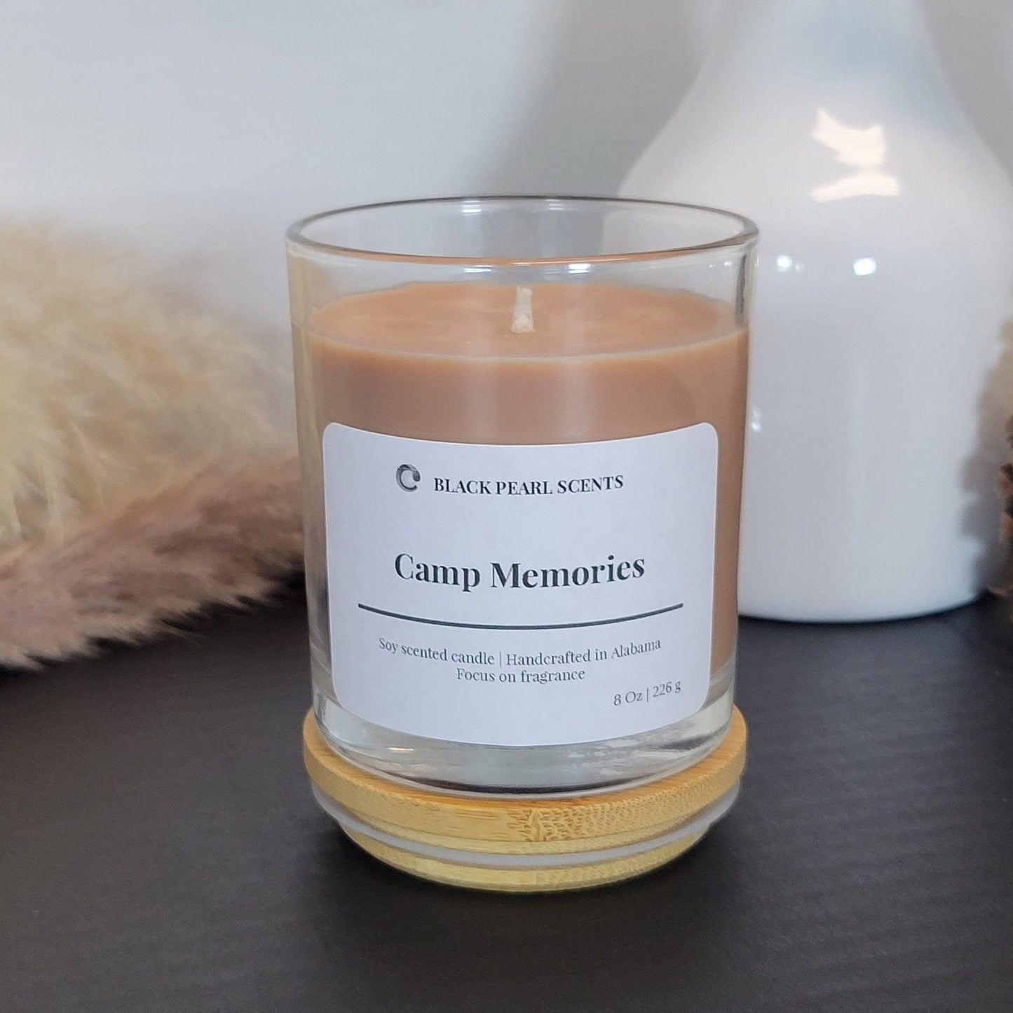 Mahogany Teakwood Soy Candle | Woodsy Aromatherapy Men Candle