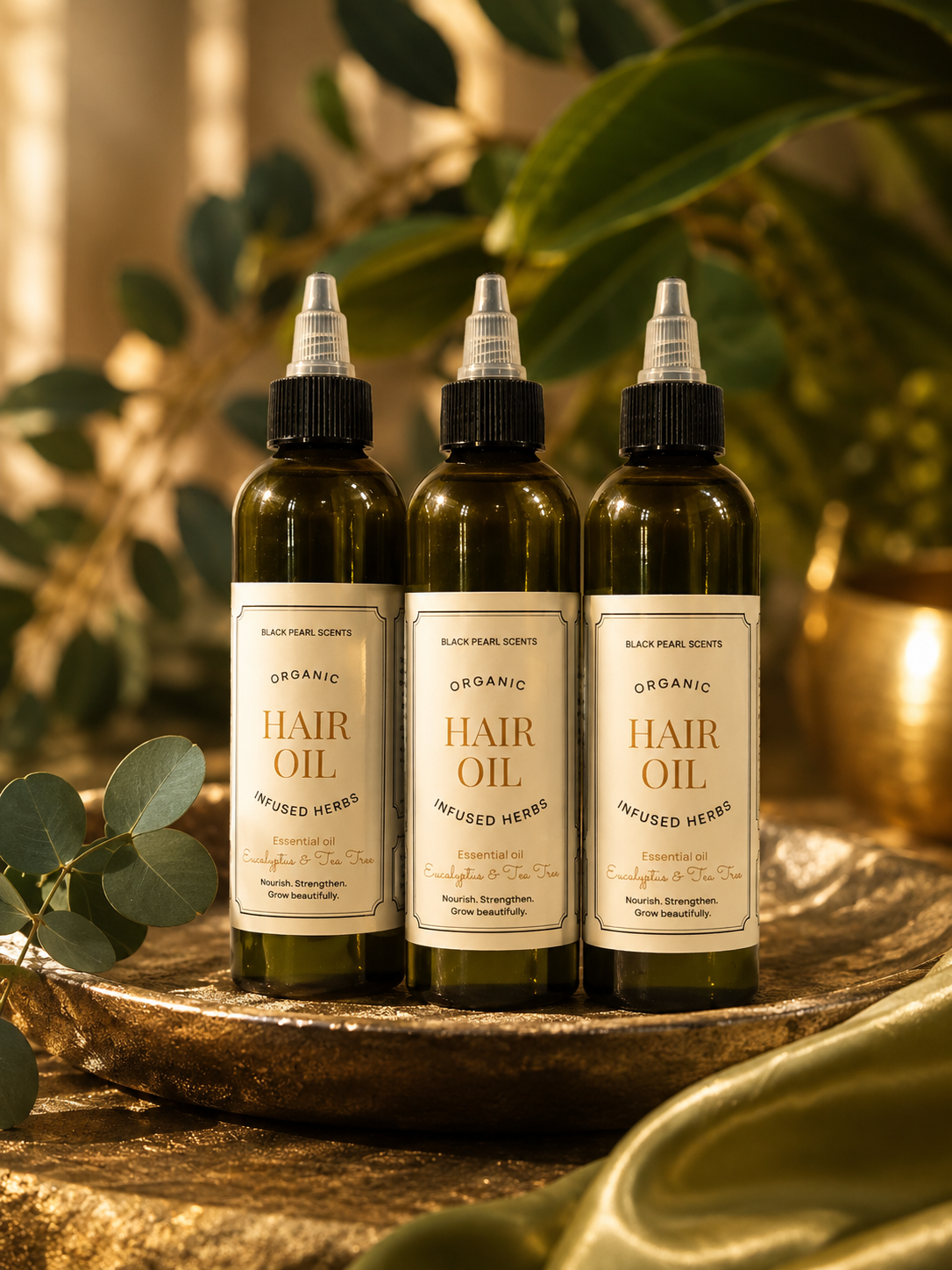 All-Natural Organic Hair Oil For Hair Growth