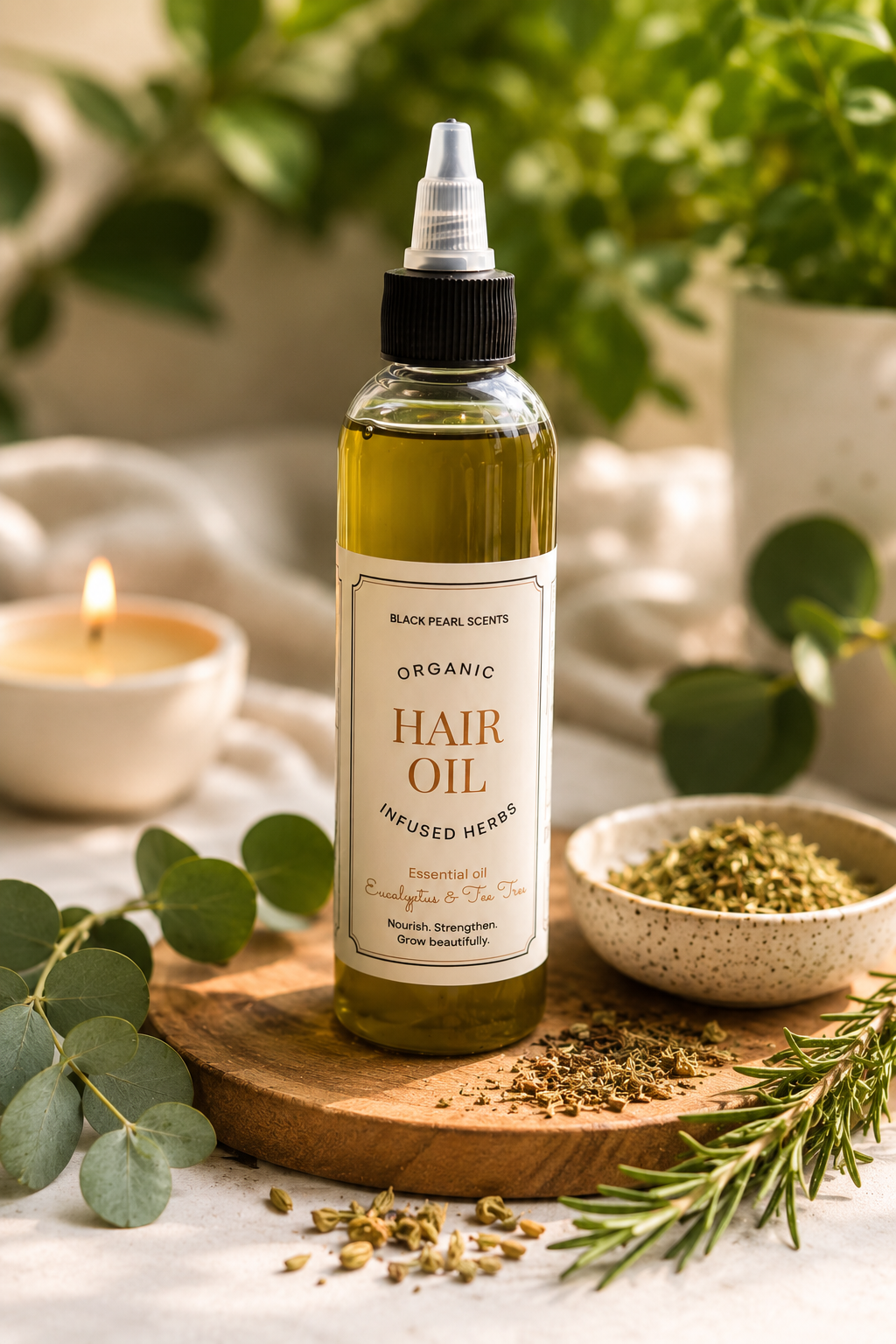All-Natural Organic Hair Oil For Hair Growth